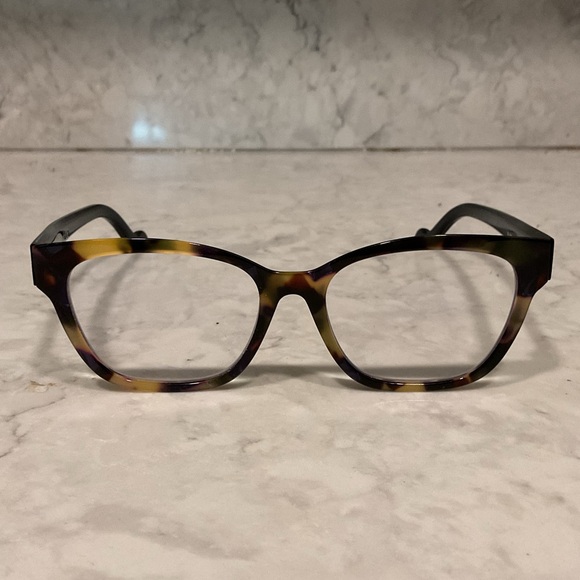 MONCLER ML 5069/055 TORTOISE BROWN CAT EYE AUTHENTIC EYEGLASSES 53-17 145 - Picture 1 of 6